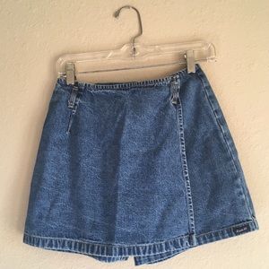 Route 66 Denim Origami Skort Skirt Shorts